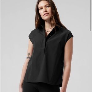 🆕 Athleta Sol Top Size Small Black New with Tags